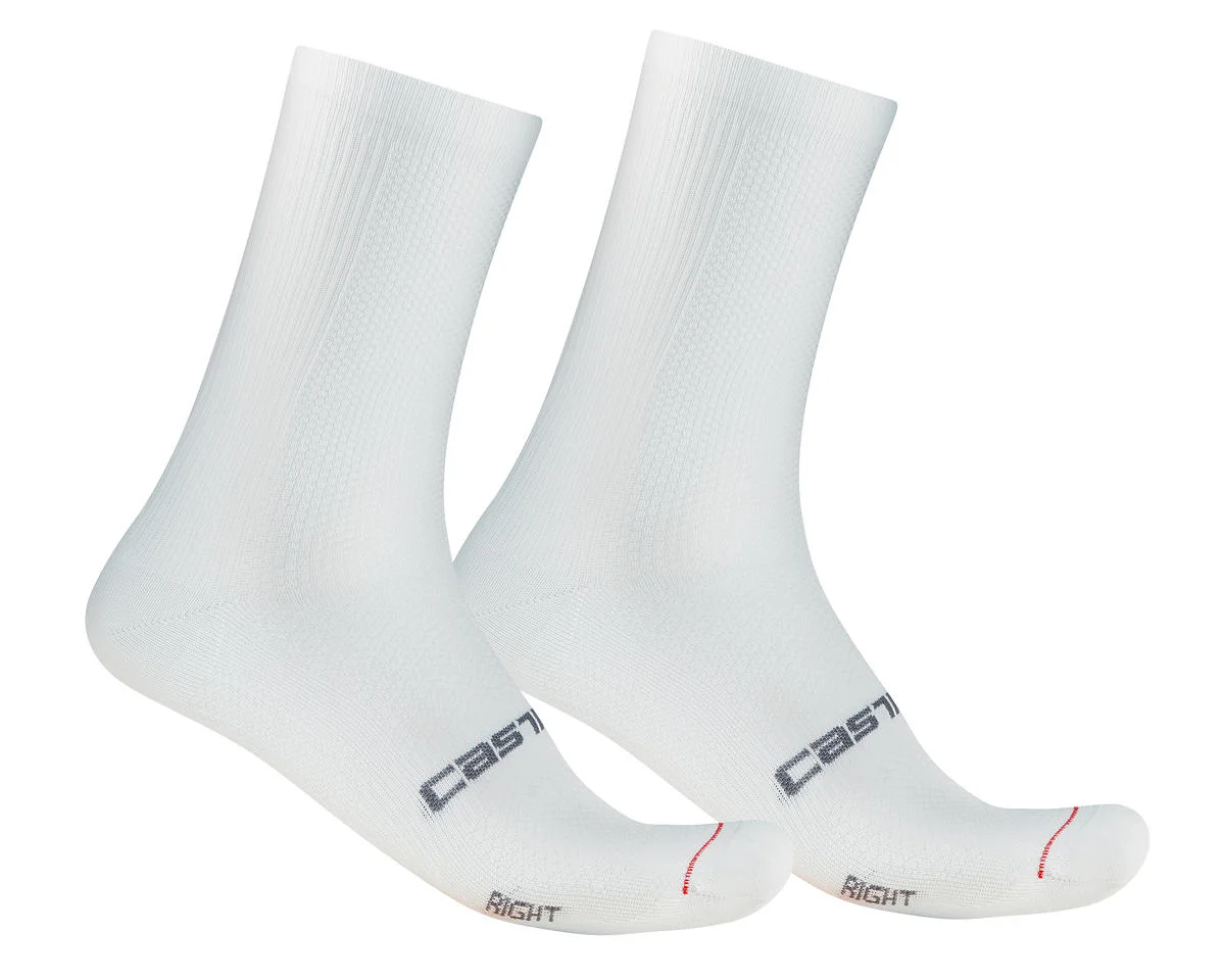 Castelli Espresso 18 Socks (White) (S/M)